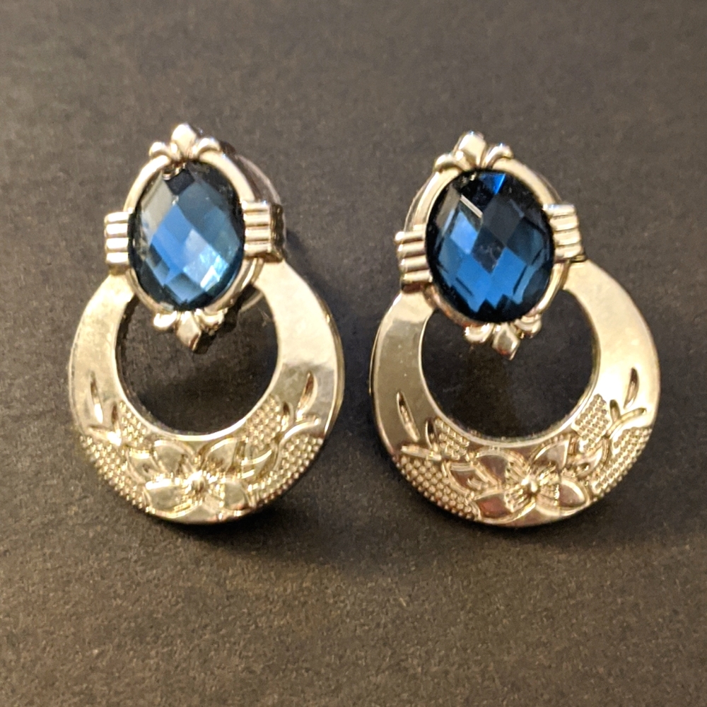 Sapphire Earrings (Worn Once)